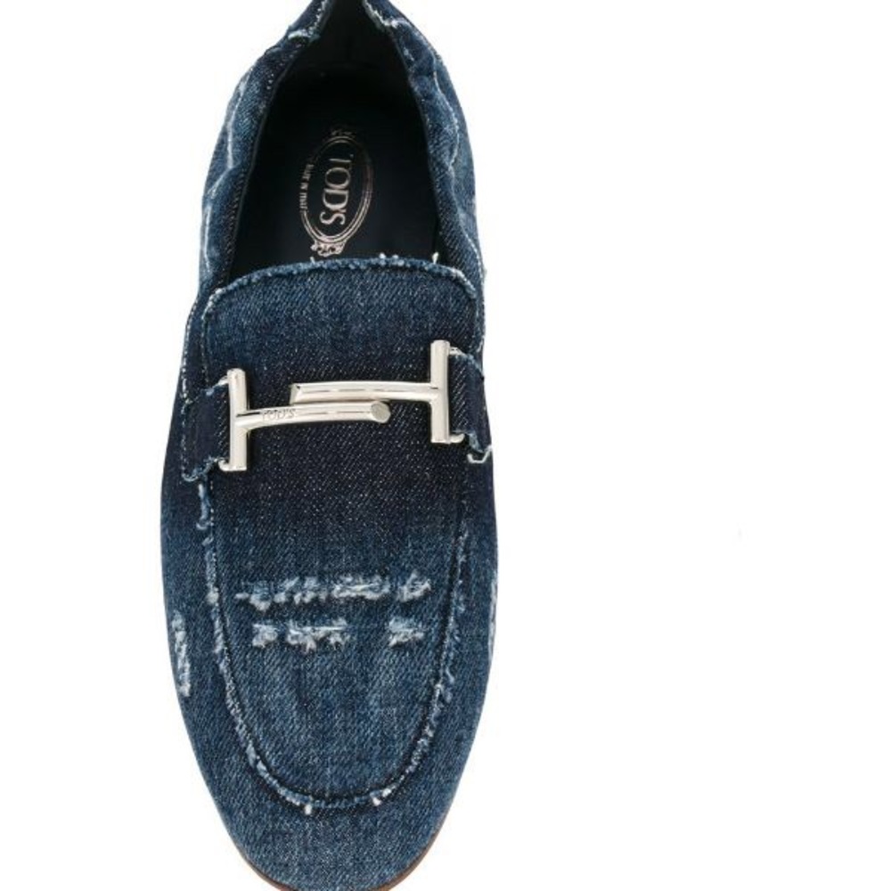 Tod’s double T denim loafers